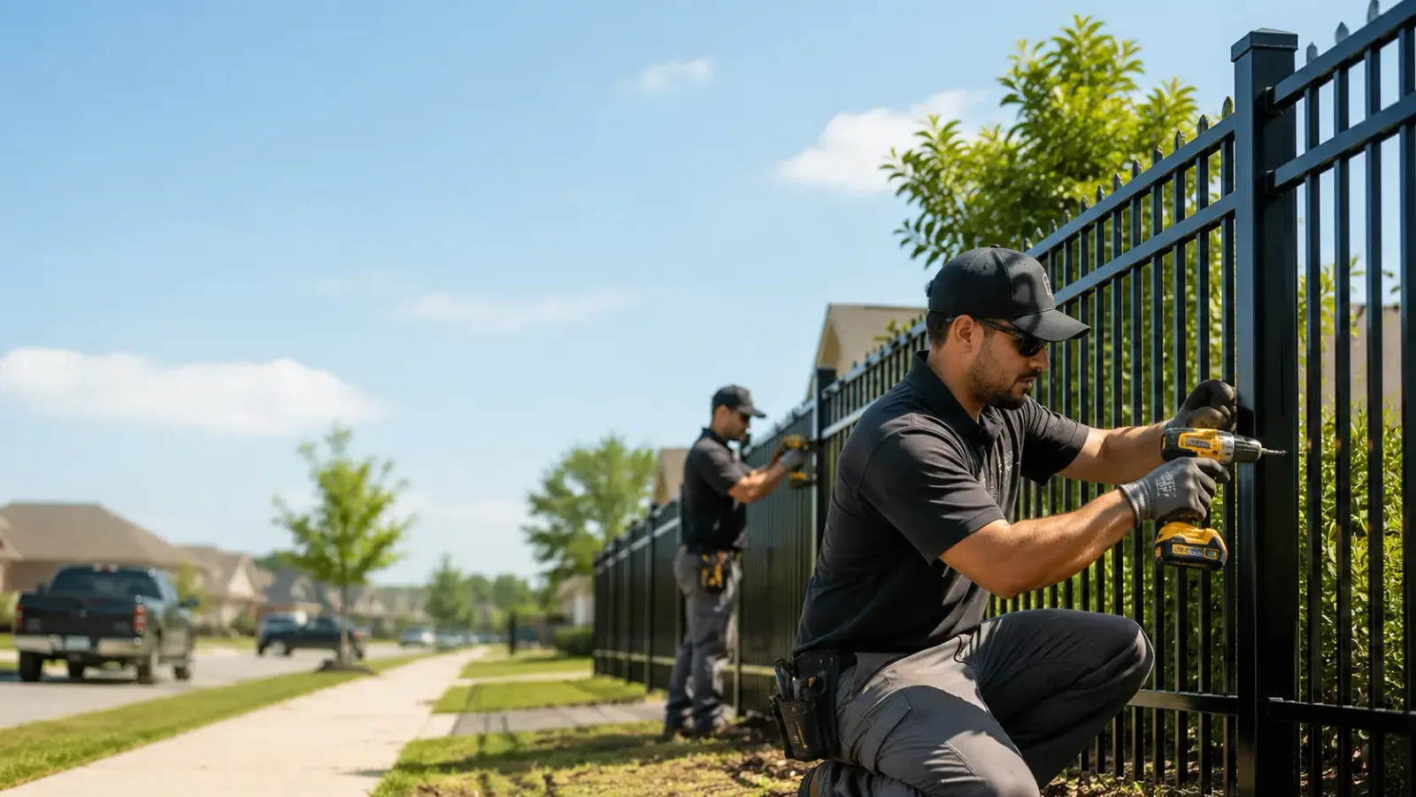 Metal Fence Installation in Strong, AR